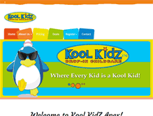 Tablet Screenshot of koolkidzdropin.com